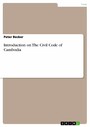 Introduction on The Civil Code of Cambodia